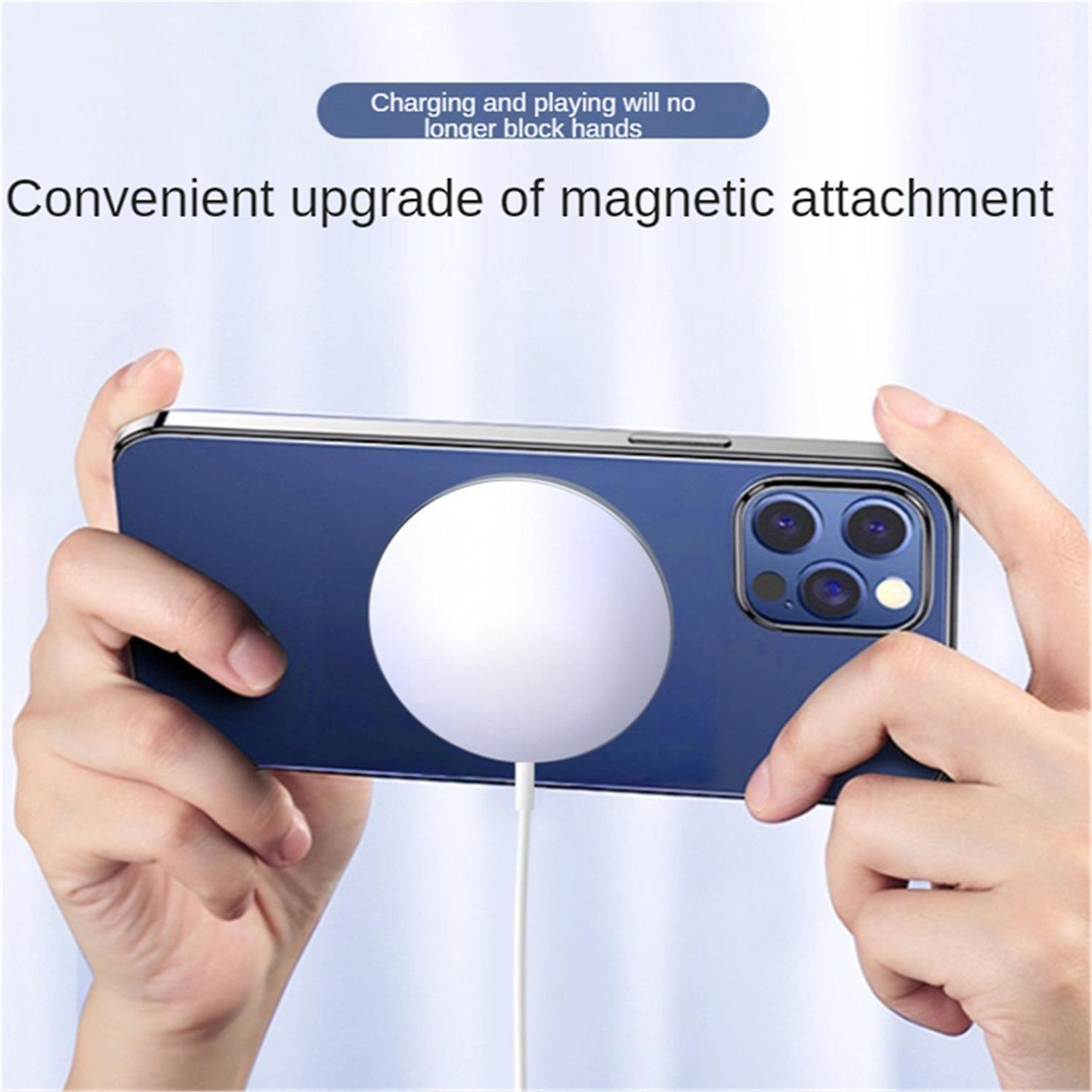 Trådlös Laddare Kompatibel med MagSafe till iPhone Samsung.. Generic