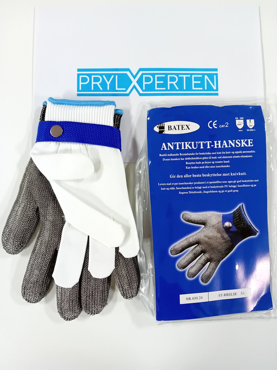 XL 1X Metallhandske rostfritt stål nivå 5 Generic