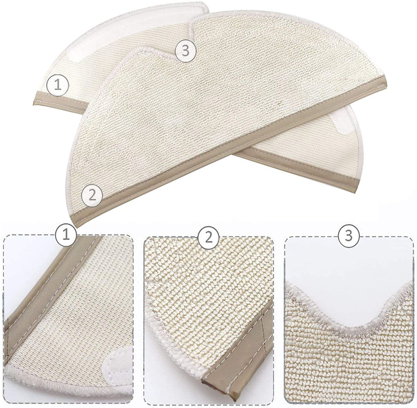 10st moppdukar för Xiaomi Roborock S5 S50 S51 S55 S6 MAXV S5 MAX Generic