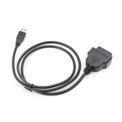 1M 16Pin OBD2 till USB portladdare Adapter Kabelanslutning Diagnostik Generic
