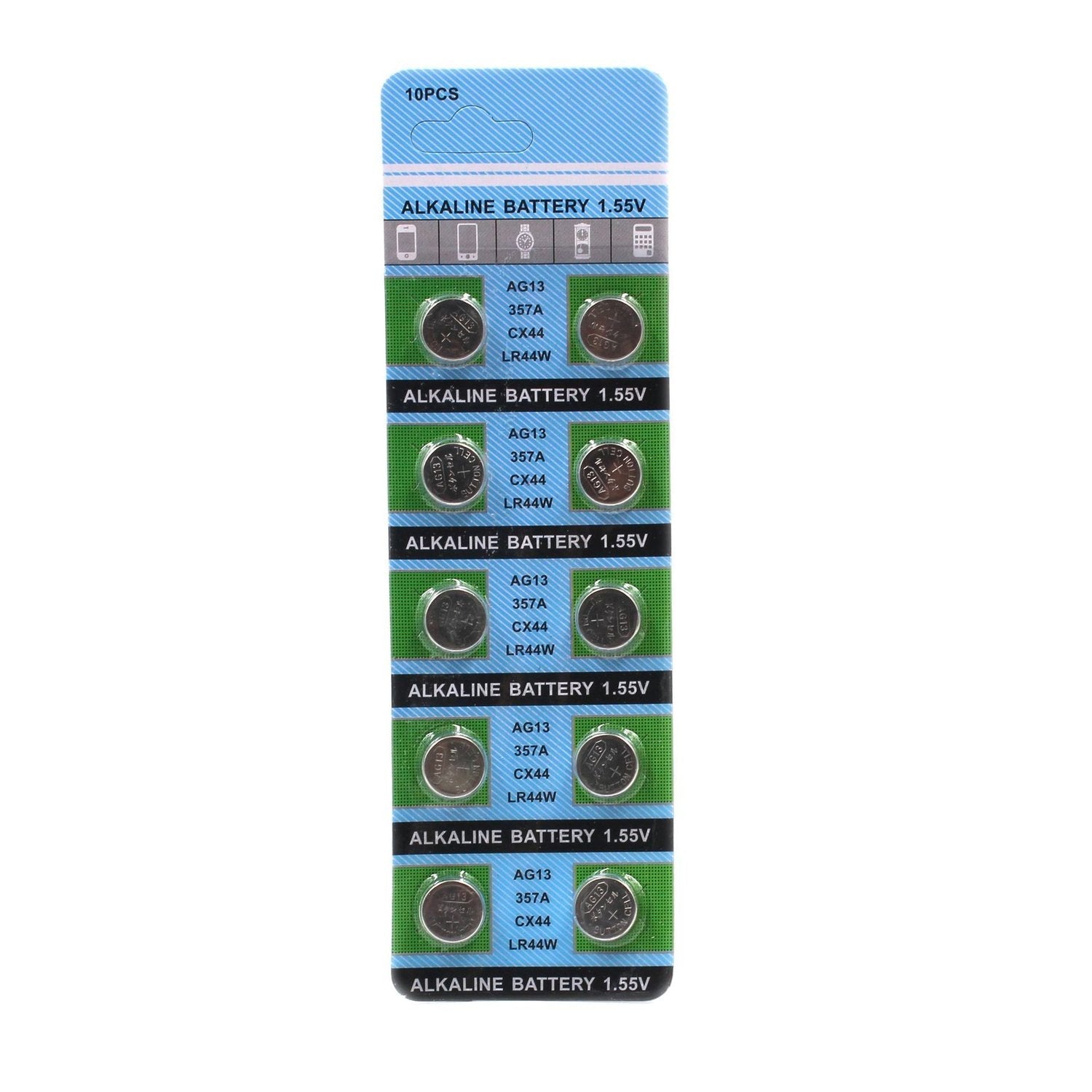 20-pack Alkaliska Knappcell AG13 LR44 A76 L1154 RW82 Generic