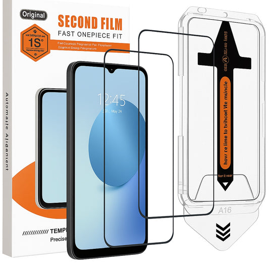 2-Pack Skärmskydd kompatibel med Samsung A16 – Monteringsram Generic