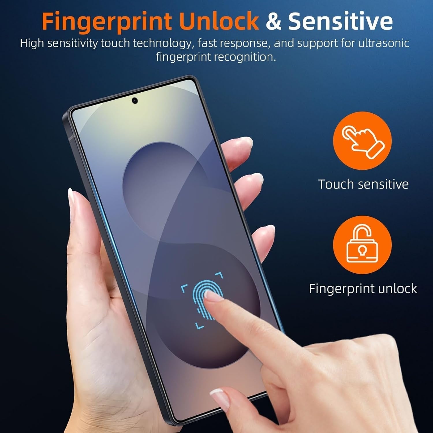 2-Pack Skärmskydd kompatibel med Samsung S24 Plus – Monteringsram Generic