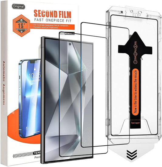 2-Pack Skärmskydd kompatibel med Samsung S24 Ultra – Monteringsram Generic