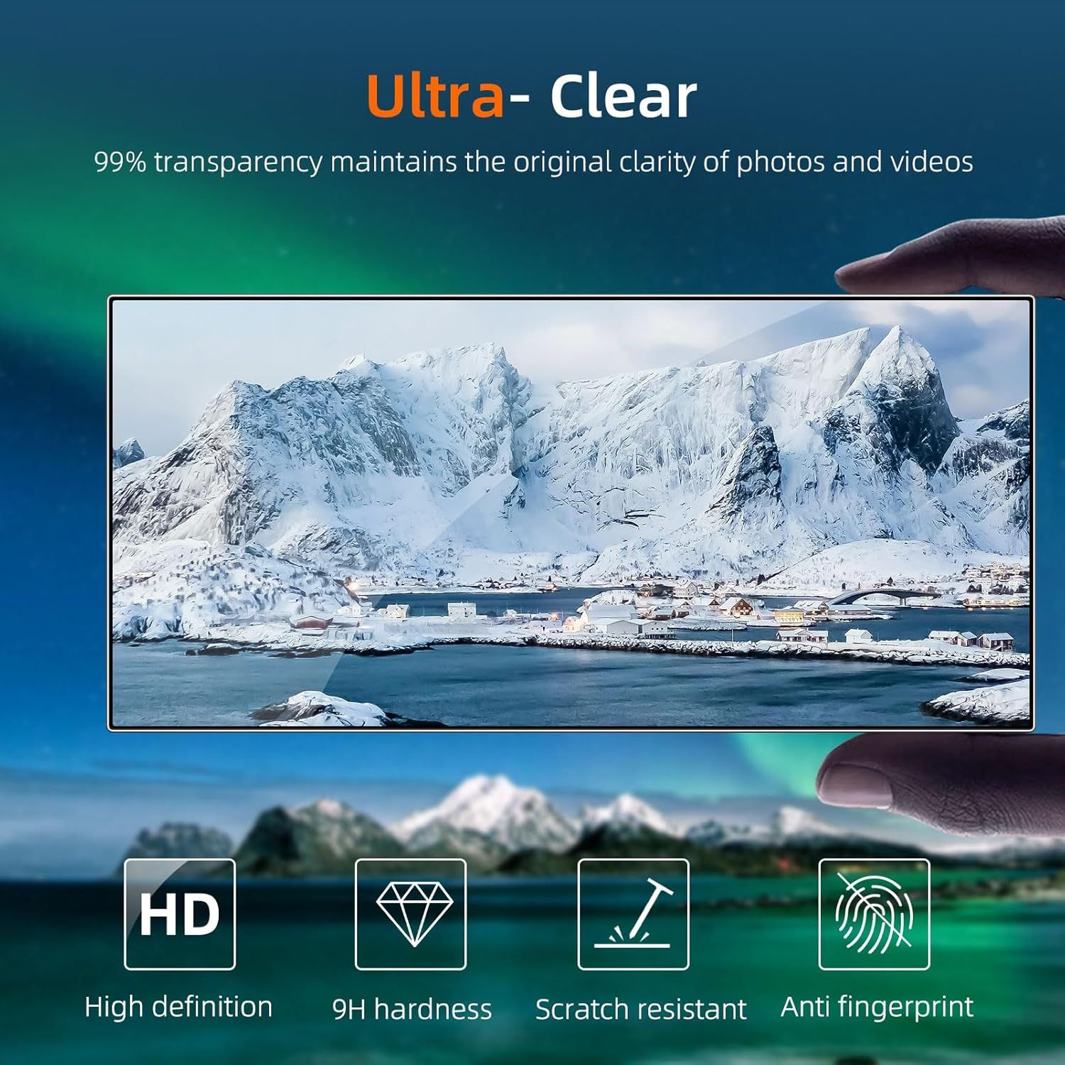 2-Pack Skärmskydd kompatibel med Samsung S24 Ultra – Monteringsram Generic