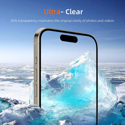 2-Pack Skärmskydd kompatibel med iPhone 15 Pro Max – Monteringsram Generic