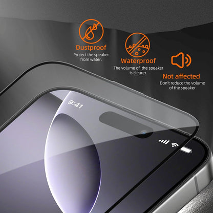 2-Pack Skärmskydd kompatibel med iPhone 16 Pro Max – Monteringsram Generic