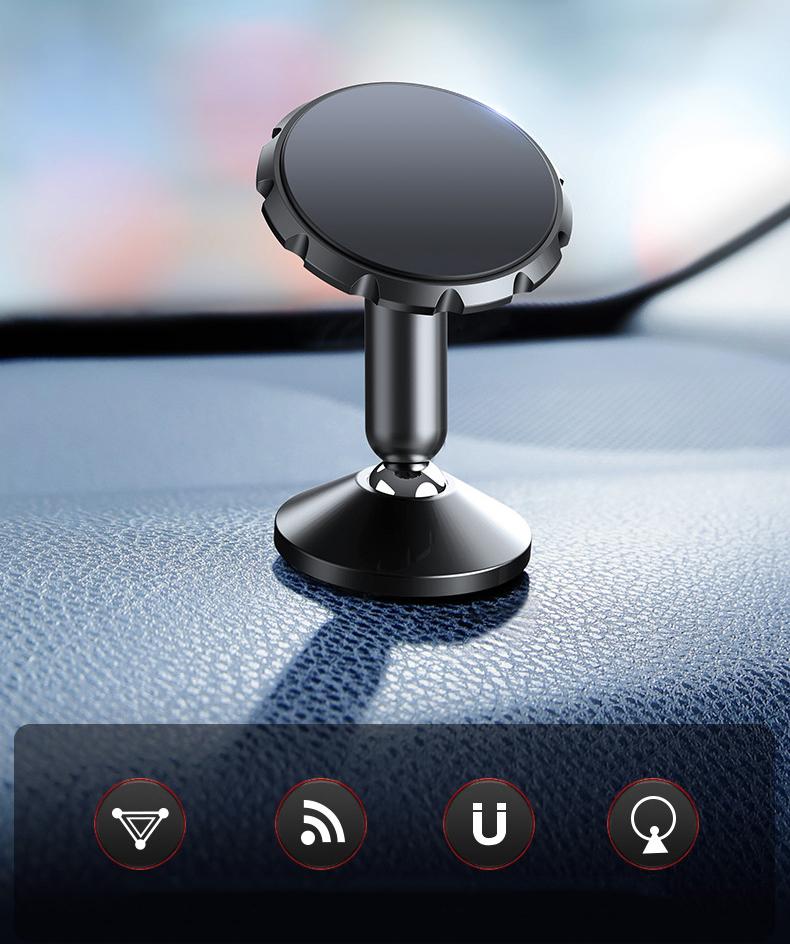2X 360 Universal Magnetisk Mobil hållare till bilen Svart Generic