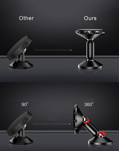2X 360 Universal Magnetisk Mobil hållare till bilen Svart Generic