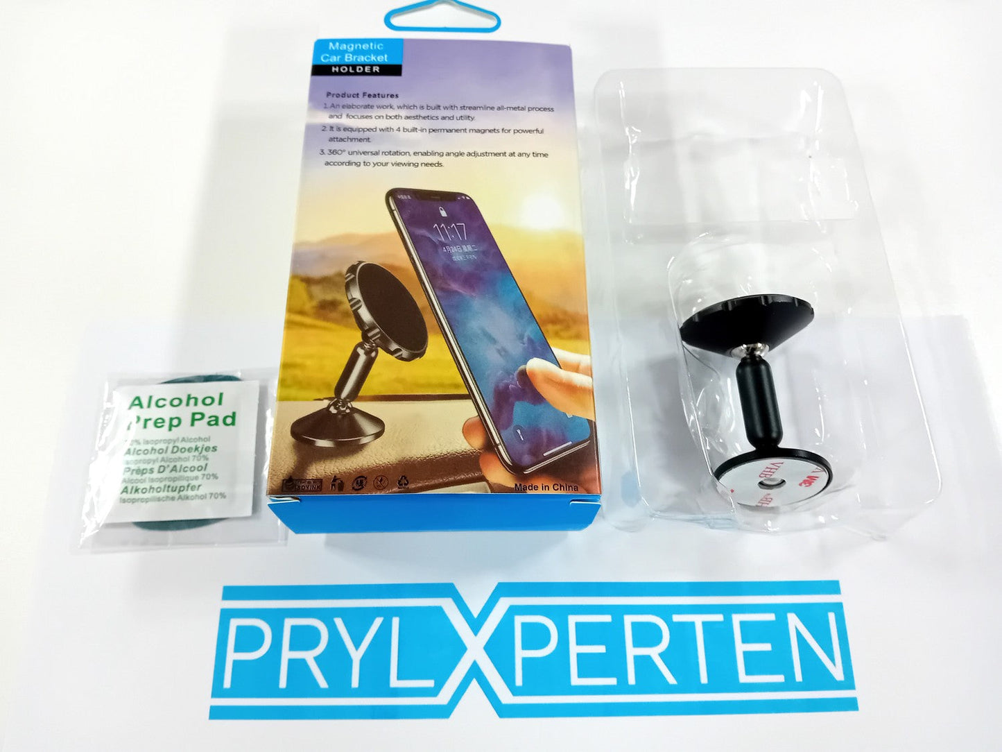 2X 360 Universal Magnetisk Mobil hållare till bilen Svart Generic