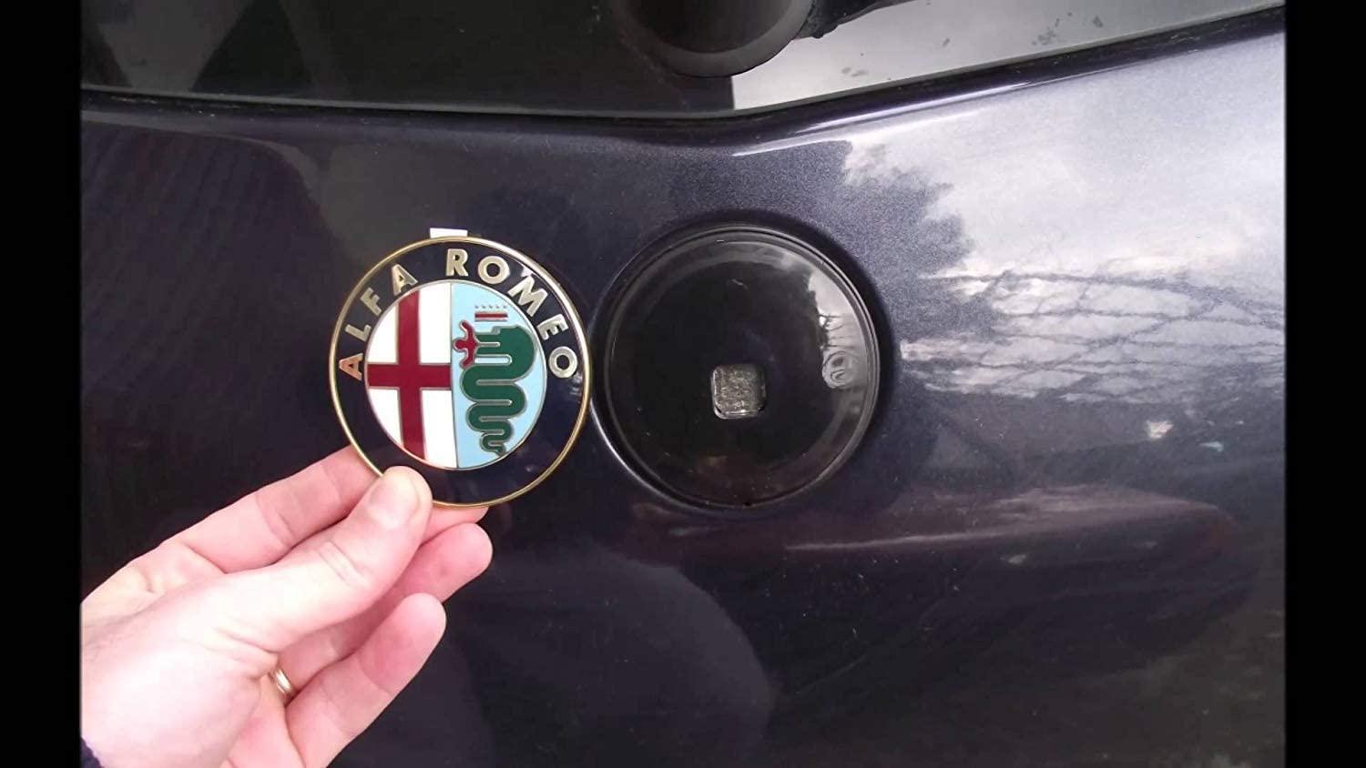 2X Guld 74mm Alfa Romeo Motorhuv Bagagelucka Emblem Generic