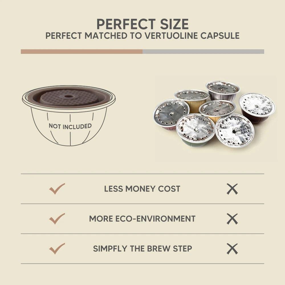 2X Kaffekapsel, Nespresso Vertuo som passar till Vertuoline Generic