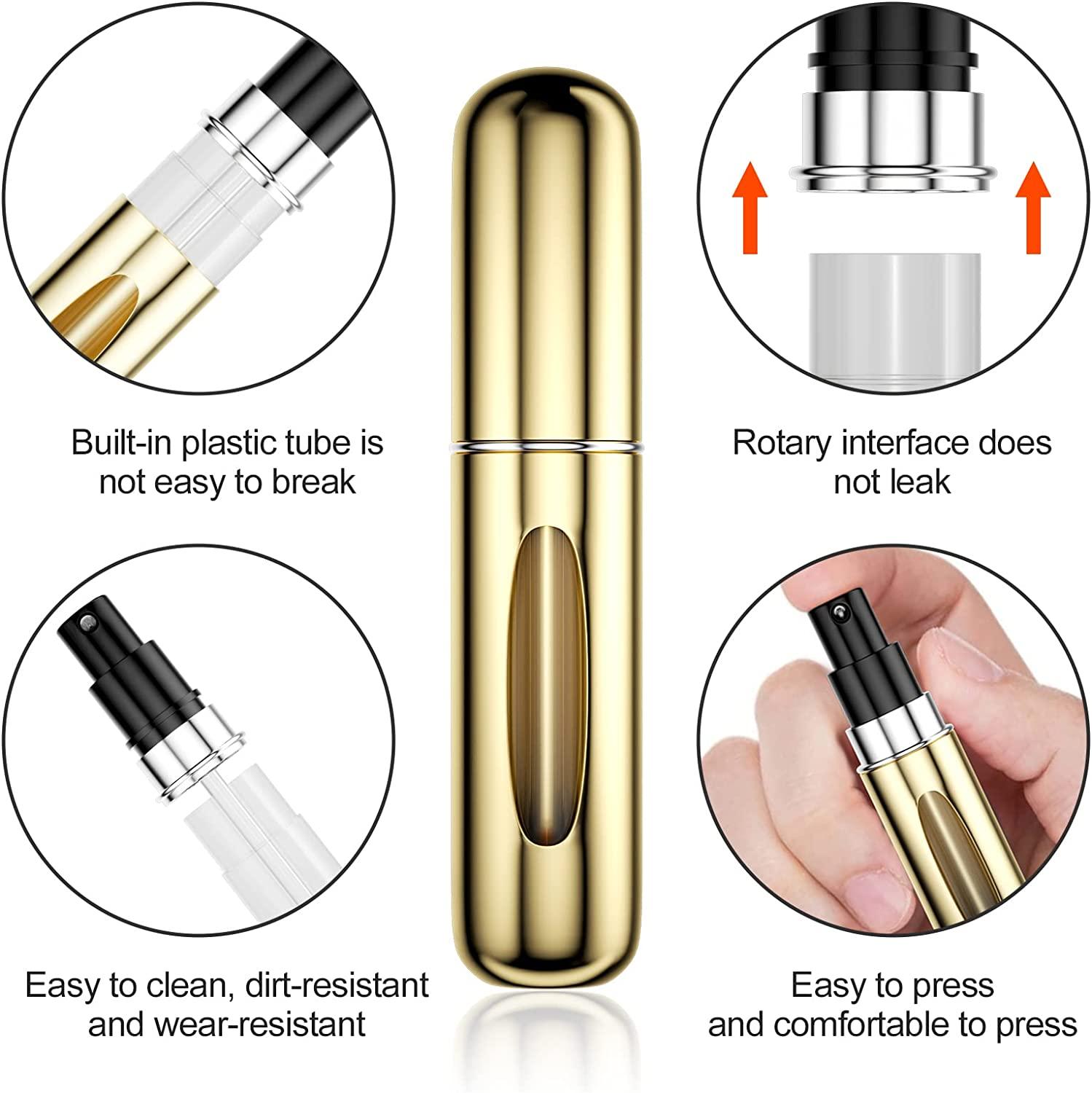 2X Perfume Atomizer 8 ml Parfymflaska för resa Generic
