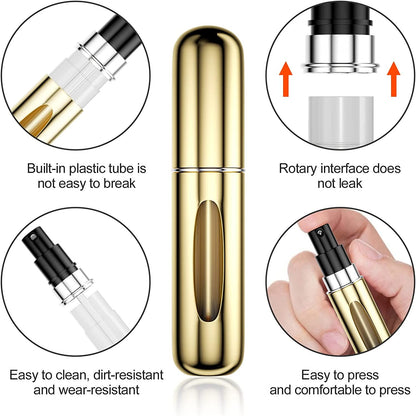 2X Perfume Atomizer 8 ml Parfymflaska för resa Generic
