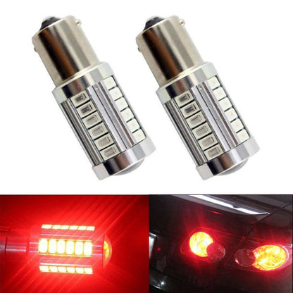 2x Röd BA15S P21W 7056 1156 33st smd 5630 Generic