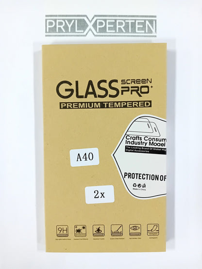 2X Skärmskydd i Härdat Glas för Samsung Galaxy A40 Generic
