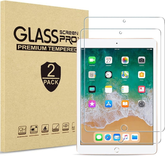 2X Displayskydd i härdat glas till iPad Pro 9,7 tum iPad 9,7" 2018 6:e gen Generic