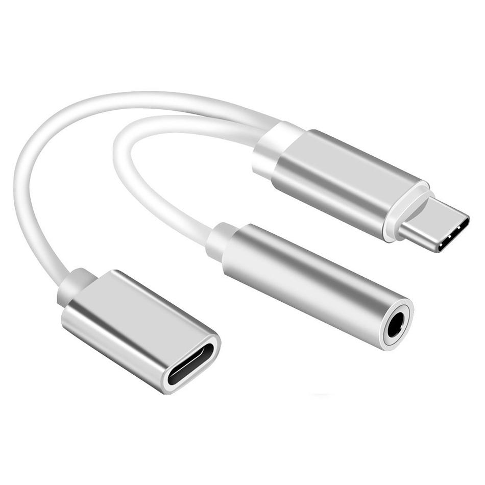 USB C till 1x usb C hona och 1x3.5mm AUX Generic