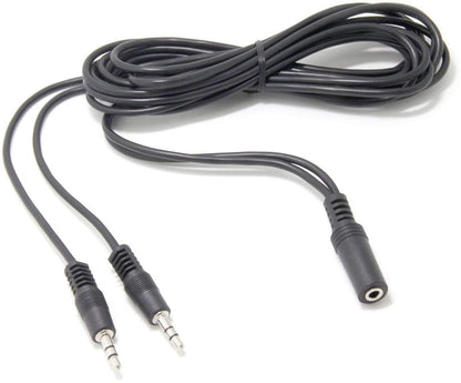 2st 3.5 mm hona till 2 hane Y Splitter Audio kabel 1,5 Meter Generic