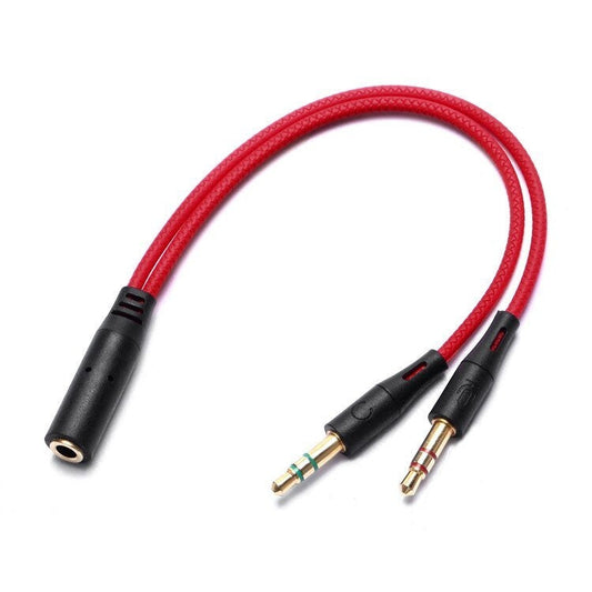 2st 4-polig 3.5 mm hona till 2 hane Y Splitter Audio kabel Generic