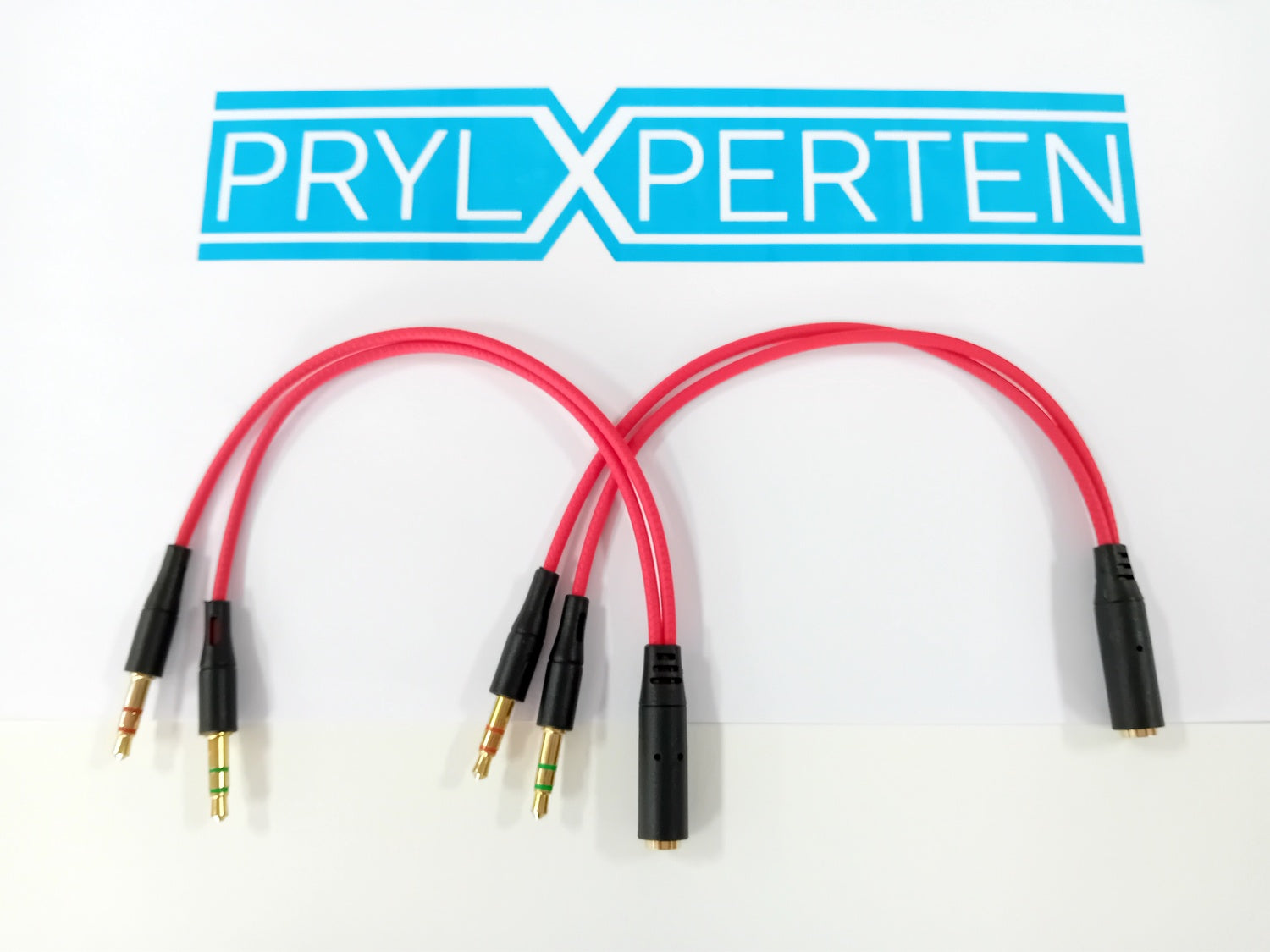 2st 4-polig 3.5 mm hona till 2 hane Y Splitter Audio kabel Generic
