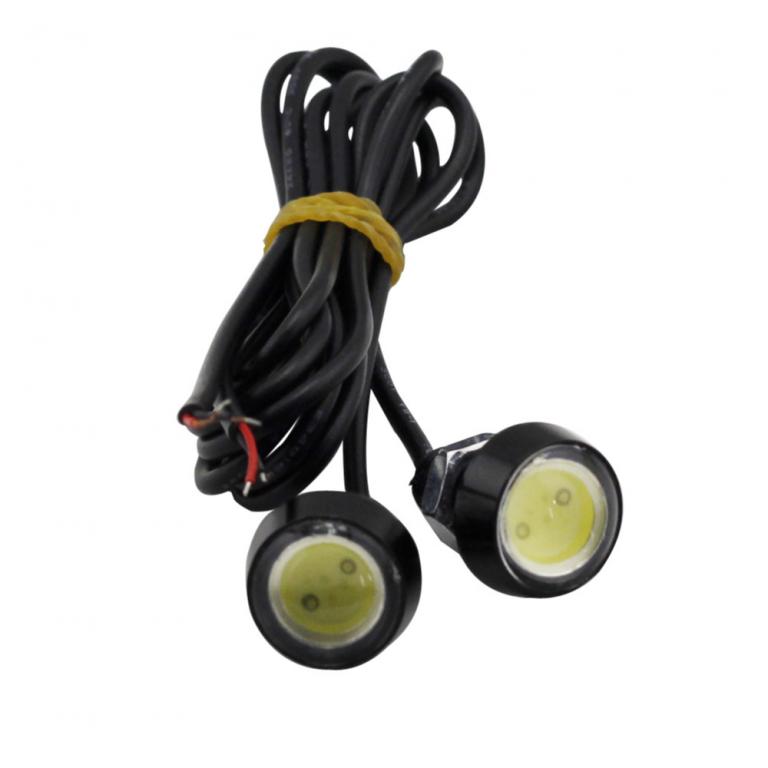 2st 12W LED Eagle Eye Daytime DRL Light Dimljus 18mm Generic