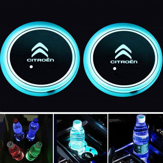 2X Citroen Led bottenplatta till mugghållare Generic