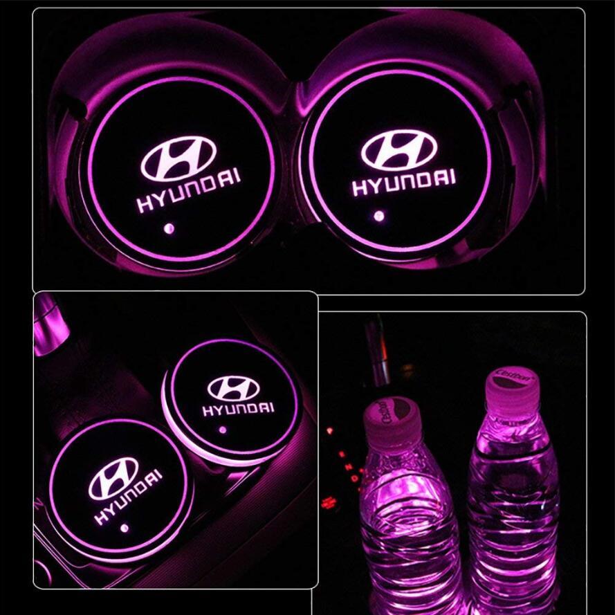 2X Hyundai Led bottenplatta till mugghållare Generic
