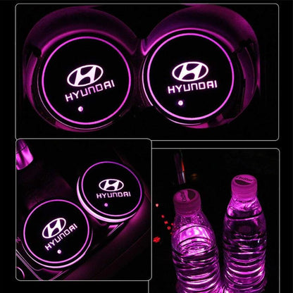 2X Hyundai Led bottenplatta till mugghållare Generic