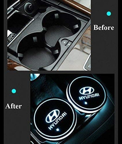 2X Hyundai Led bottenplatta till mugghållare Generic