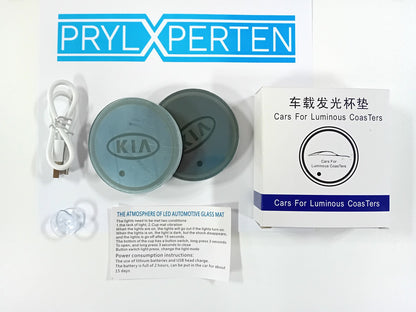 2X KIA Led bottenplatta till mugghållare Generic
