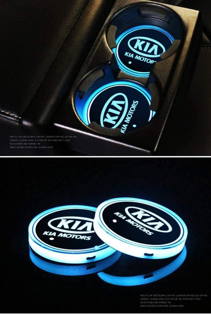 2X KIA Led bottenplatta till mugghållare Generic