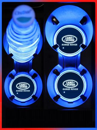 2X Land Rover logo Led bottenplatta till mugghållare Generic