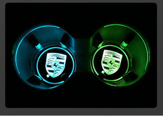 2X Till Porsche Led bottenplatta till mugghållare Generic