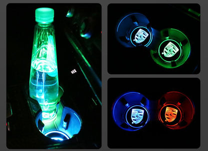 2X Till Porsche Led bottenplatta till mugghållare Generic