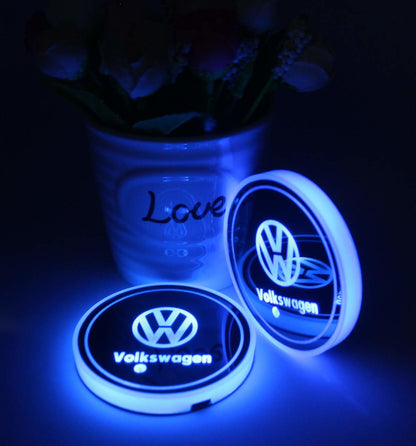 2X Volkswagen Led bottenplatta till mugghållare Generic