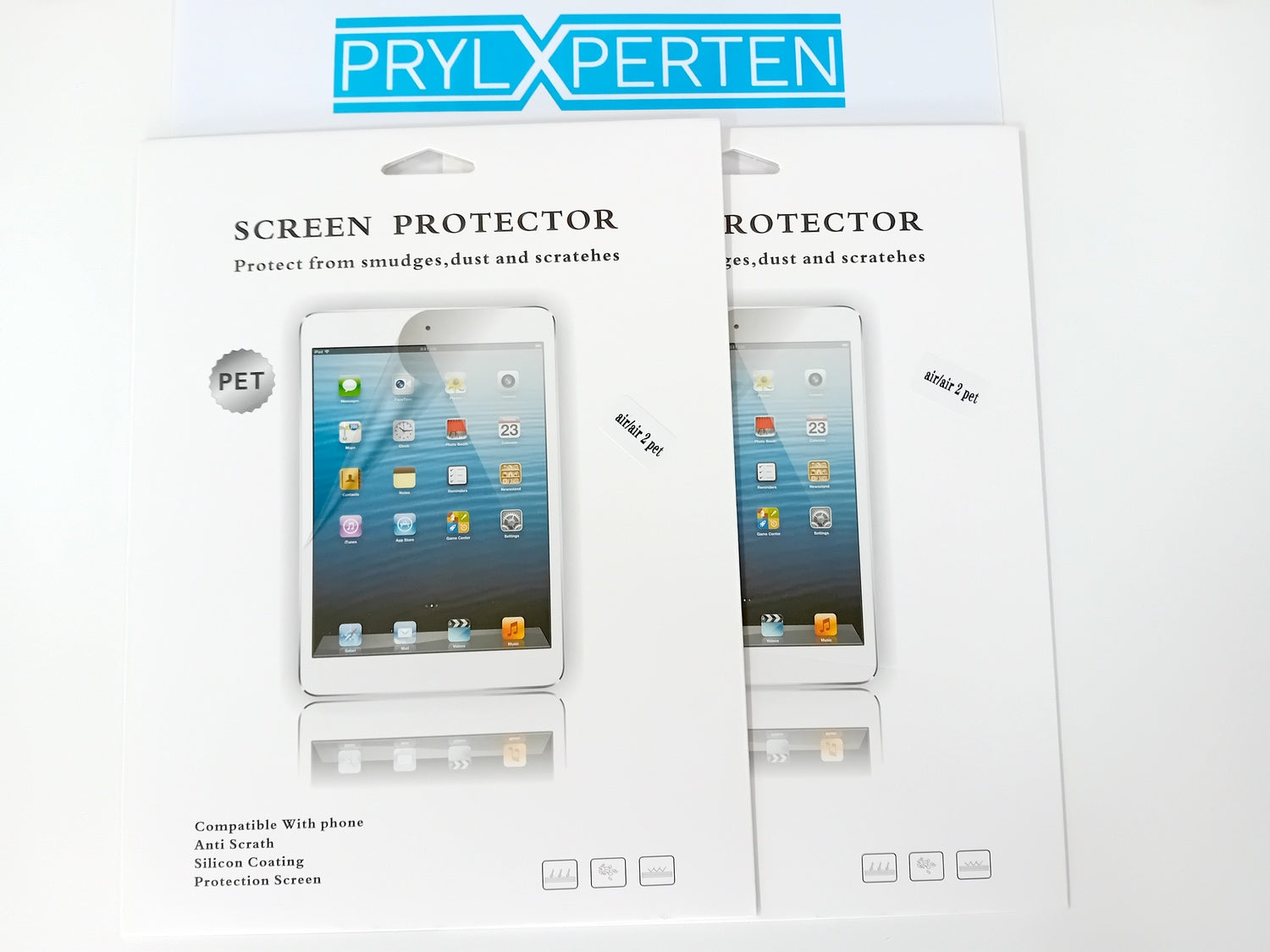 2x Skärm skydd Pet för iPad Air 1/2/gen 5/gen 6 9,7 tum Generic