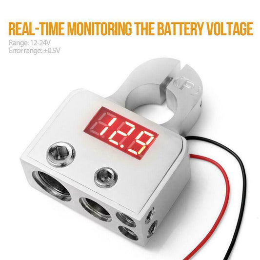2x Batteriklämmor med LCD. Universal Generic