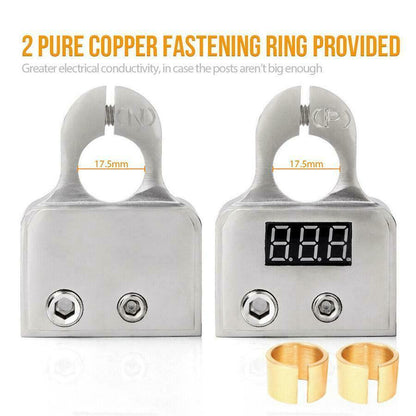 2x Batteriklämmor med LCD. Universal Generic