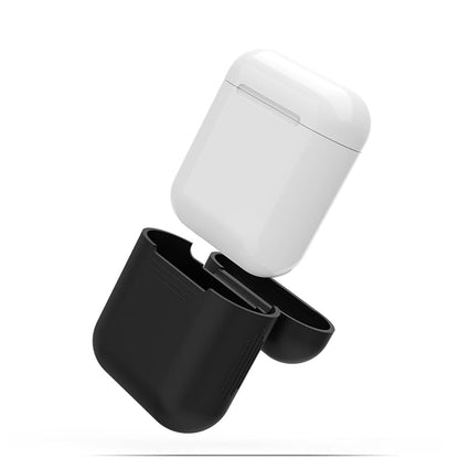 2x Silikonskal fodral för Apple Airpods / Airpods 2 - Svart Generic