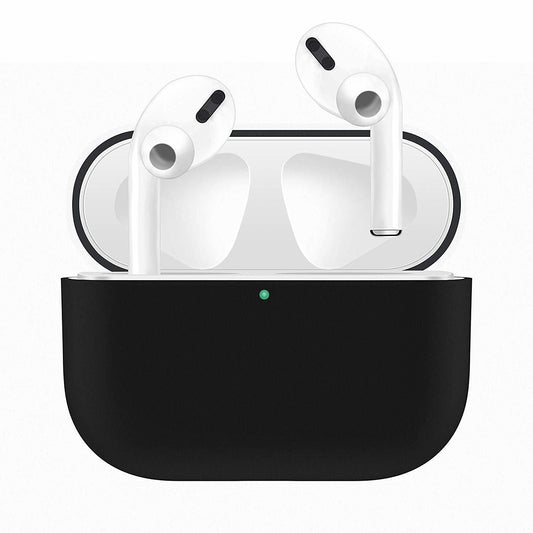 2x Silikonskal fodral för Apple Airpods PRO Svart Generic