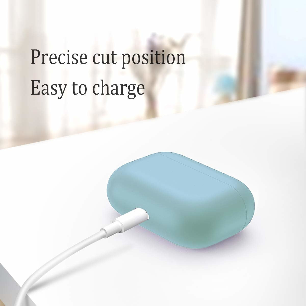 2x Silikonskal fodral för Apple Airpods PRO Blå Generic