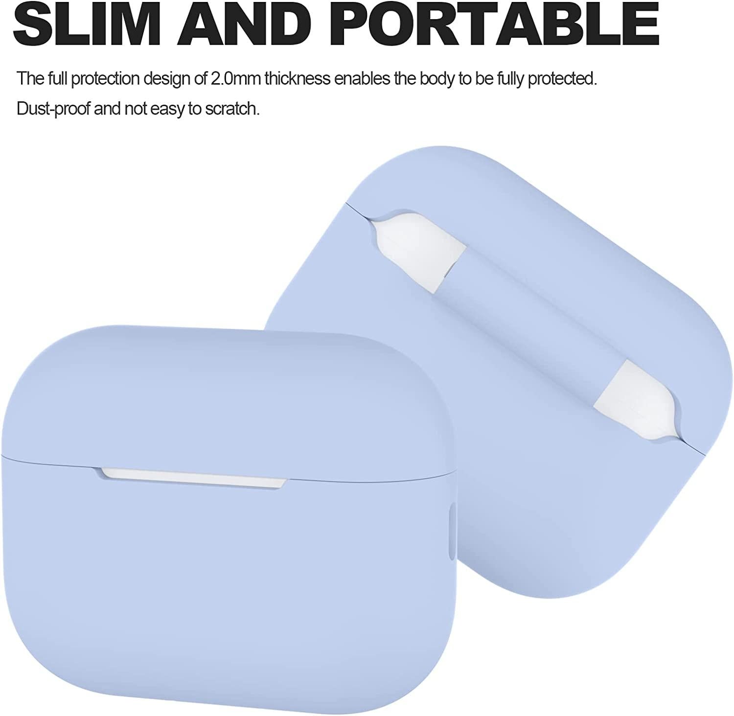 2x Blå Airpods PRO 2 Silikonskal fodral Generic