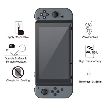 2x Kompatibel med Nintendo Switch Härdat glas skärmskydd Generic