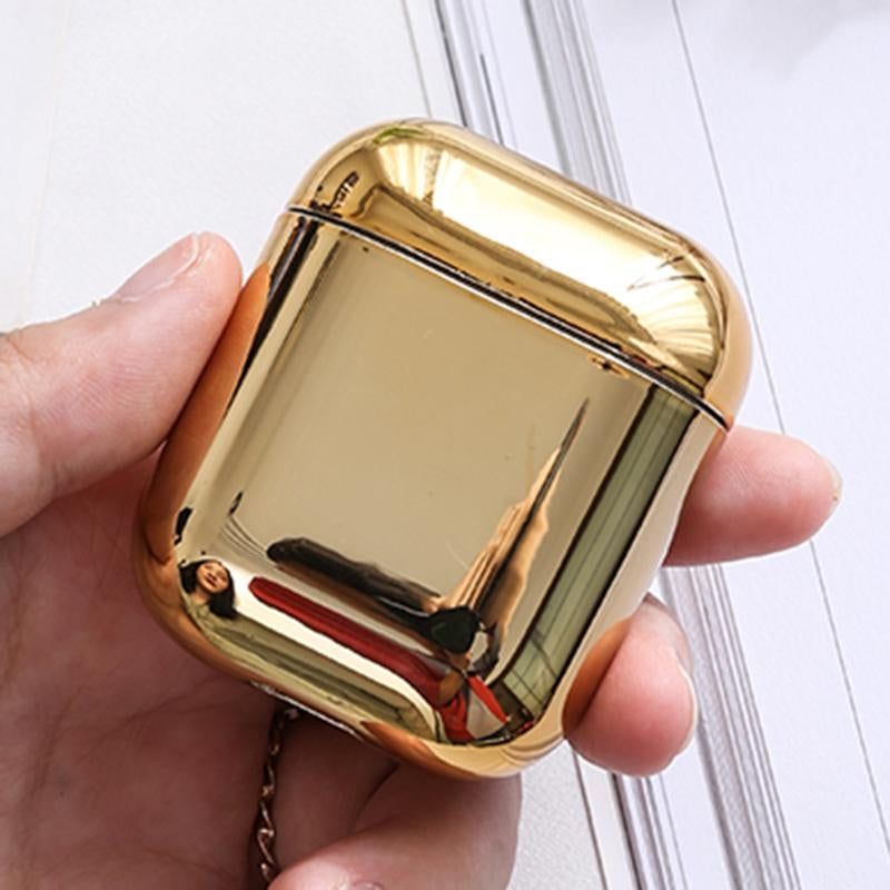 2x Guld Electroplate fodral Apple Airpods / Airpods 2 Generic
