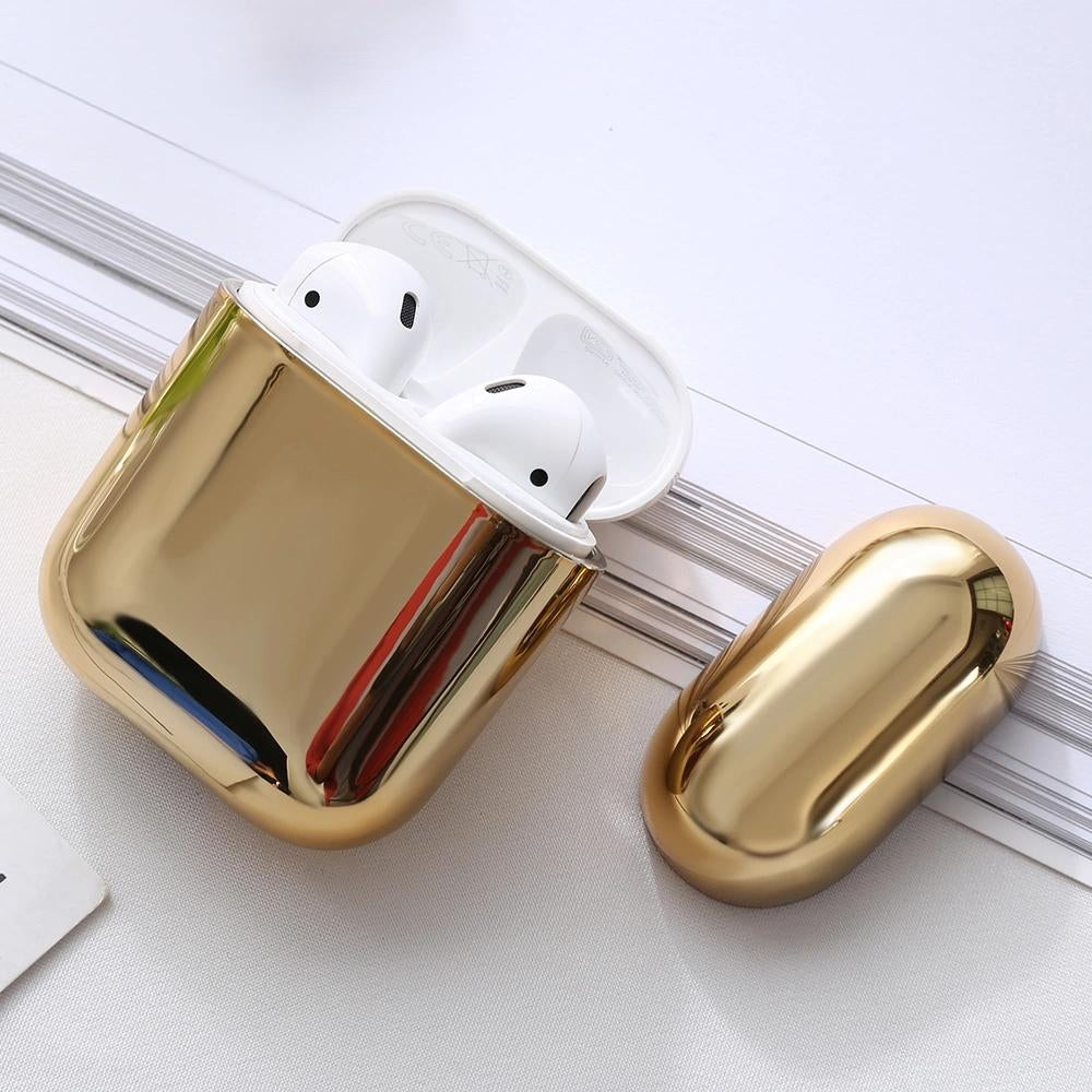 2x Guld Electroplate fodral Apple Airpods / Airpods 2 Generic