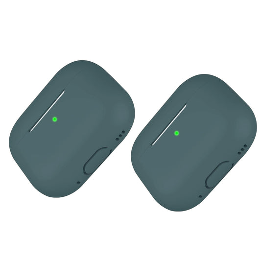 2x Grön Airpods PRO 2 Silikonskal fodral Generic