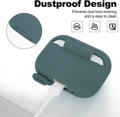 2x Grön Airpods PRO 2 Silikonskal fodral Generic