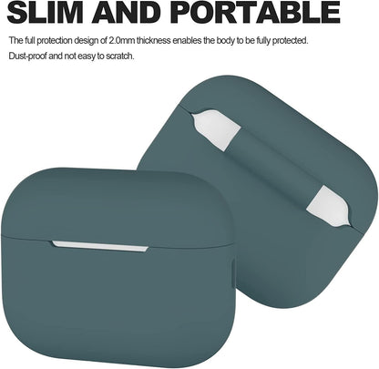 2x Grön Airpods PRO 2 Silikonskal fodral Generic
