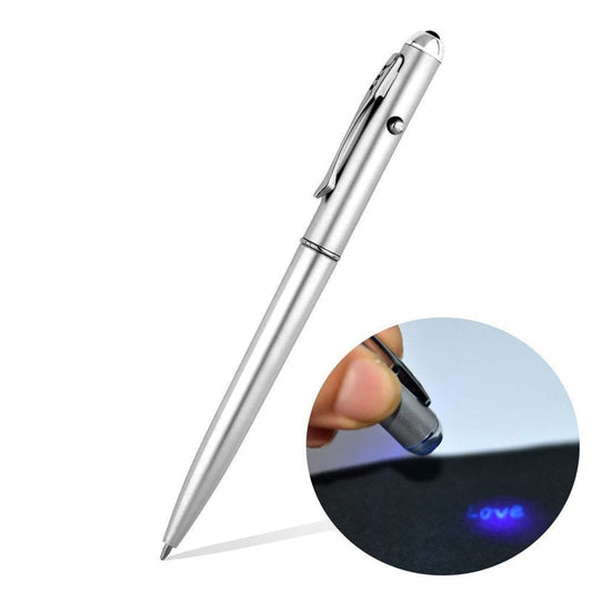 2x Osynlig bläckpenna med UV Ljus Sedeldetektor Generic